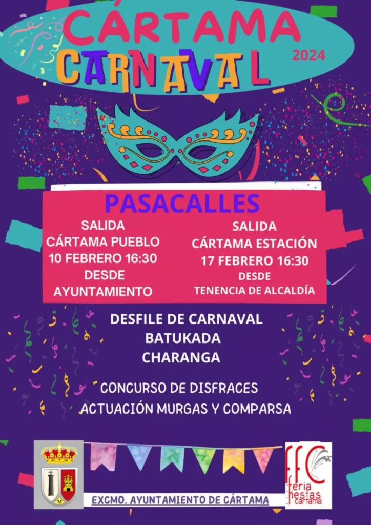 El Carnaval llegará este sábado a las calles de Cártama Pueblo